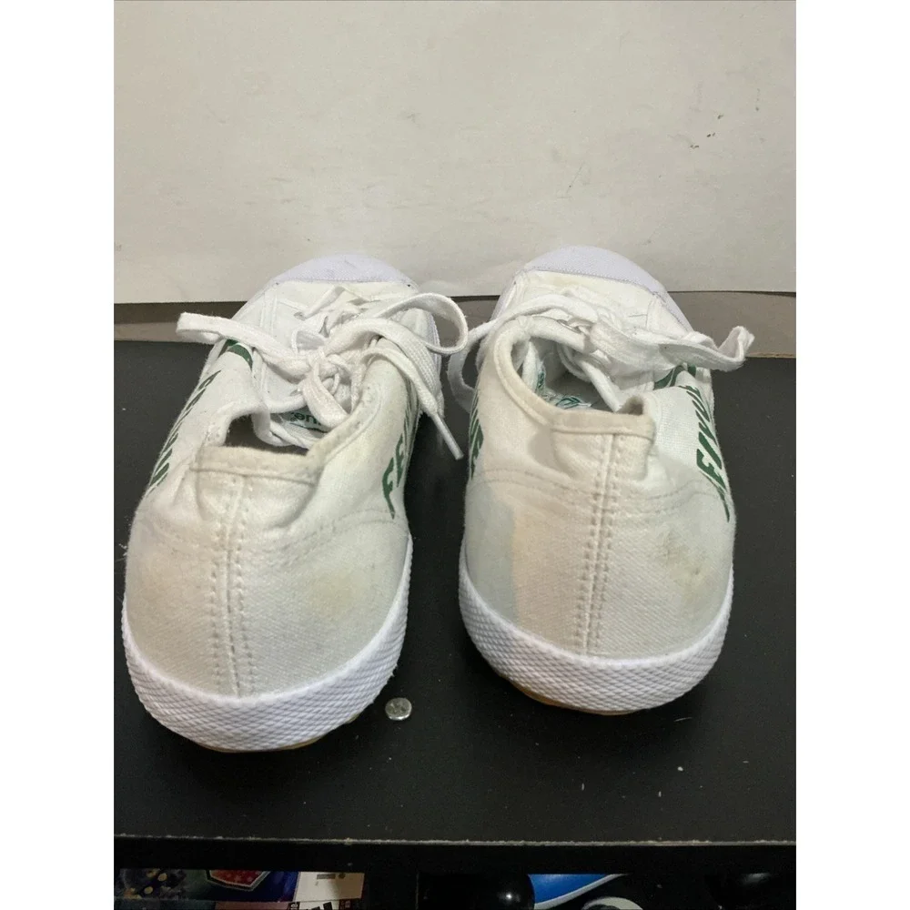Feiyue Classic Sneakers with Green Stripes and Logo. Size 13 Men's